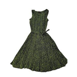 ILE New York Womens Polka Dot Sleeveless Dress Size 10